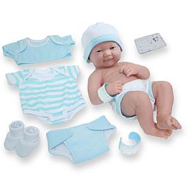 JC Toys La Newborn Nursery 14" Boy Baby Doll Gift Set