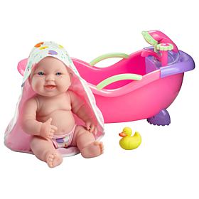 JC Toys Lots to Love Babies 14" Baby Doll & Bath Shower Gift Set