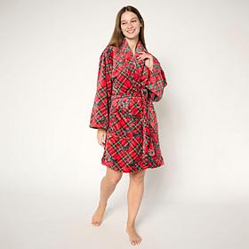 Jeffrey Banks Printed Plush Robe