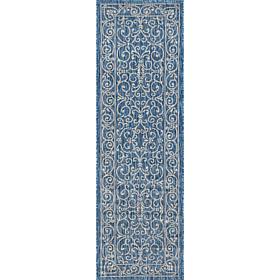 JONATHAN Y Charleston Vintage Filigree Indoor/Outdoor 2' x 10' Runner