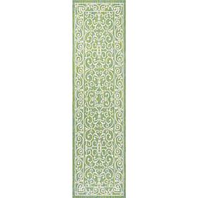 JONATHAN Y Charleston Vintage Filigree Indoor/Outdoor 2' x 10' Runner