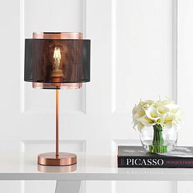 JONATHAN Y Copper Black Tribeca 19.7" Metal LED Table Lamp