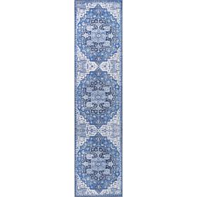 JONATHAN Y Maris Ornate Medallion Washable 2' x 8' Runner
