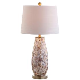 JONATHAN Y Natural Jocelyn 28" Seashell LED Table Lamp