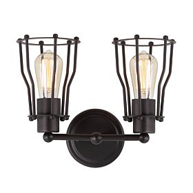 JONATHAN Y Oil Rubbed Bronze Florence 12.5" 2-light Metal Vanity Light
