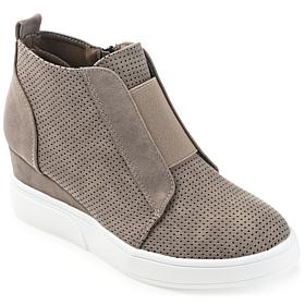 Journee Collection Women's Wide Width Clara Sneaker Wedge