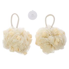 Joy CleanBoss 2-pack Body Wash Loofah Puffs with Soap Beads