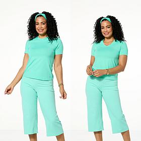 Joy Collection Cool & Clean Two Performance Tees w/Headband