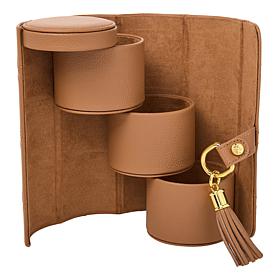 Joy First Class Luxury Leather Hard Sided Jewelry Case