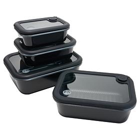 Joy Microwave & Oven Safe 9-piece Glass Food Storage Mega Set 