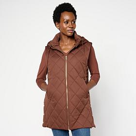 Joy Performance Luxe All-Weather Puffer Vest with Removable Hood