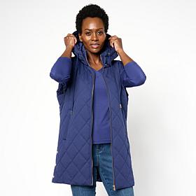 Joy Performance Luxe All-Weather Puffer Vest with Removable Hood