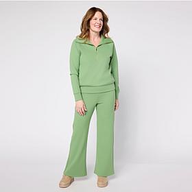 Joy Performance Luxe Buttersoft 2pc Half Zip Top & Pant Set