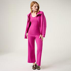 Joy Performance Luxe Buttersoft 3pc Full Zip, Top & Pant Set
