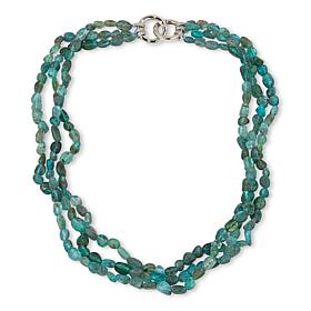 KALIFANO Gemstone Nugget Convertible Multi-Strand Necklace