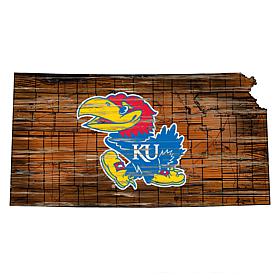 Kansas Distressed State with Logo