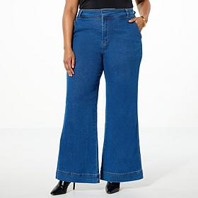 kathy ireland© Fashion 360 British Countryside High-Waist Denim Pant