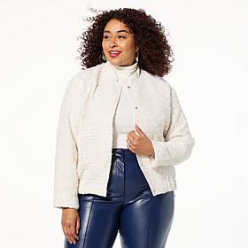 kathy ireland Royal Lodge Oversized Bomber Jacket