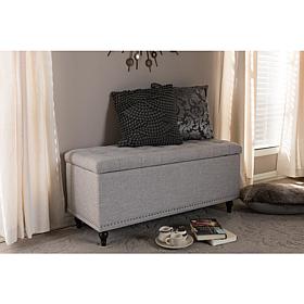 Kaylee Fabric Upholstered Button-Tufting Storage Ottoman Bench