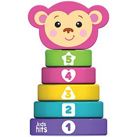 Kids Hits Stack and Play Monkey Wooden Stacking and Sorting Ring Toy