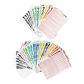 Kingston Crafts Tiny Alphabet Rainbow Sticker Set of 4,192