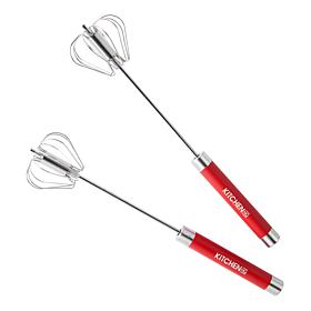 Kitchen HQ 2-pack 12" Stainless Steel Push Whisks