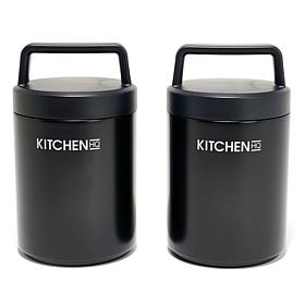 Kitchen HQ 2-pack 16 oz. Insulated Stainless Steel Containers
