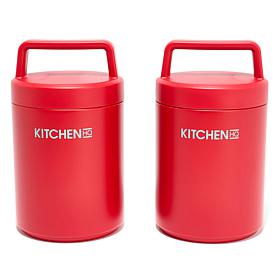 Kitchen HQ 2-pack 16 oz. Insulated Stainless Steel Containers