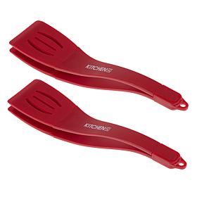 Kitchen HQ 2-pack 2-in-1 Convertible Spatula/Tong Set