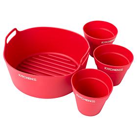 Kitchen HQ 4-piece Silicone Air Fryer Insert Set