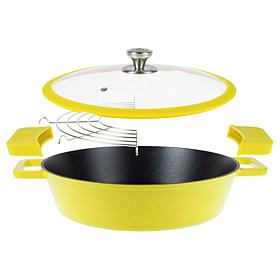 Kitchen HQ 4.5-Quart Cast Iron Nonstick Braiser