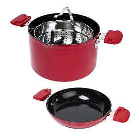 Kitchen HQ 7-Quart Swing Pot with Skillet Lid