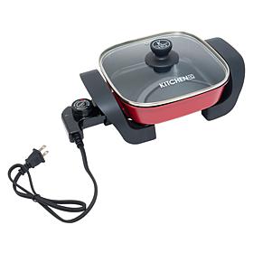 Kitchen HQ 8" Non-Stick Electric Skillet with Lid