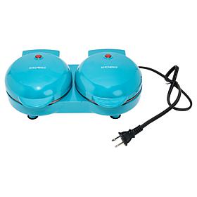 Kitchen HQ Double Mini Waffle Maker with Dual Plates