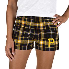Ladies 100% Cotton Flannel Lounge Shorts with Heat Transfer
