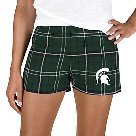 Ladies 100% Cotton Flannel Lounge Shorts with Heat Transfer