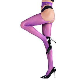 LECHERY Sheer Suspender Crotchless Tights 1-Pair