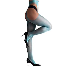 LECHERY Sheer Suspender Crotchless Tights 1-Pair