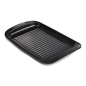 Leo Graphite Ceramic Grill Plate with Handles