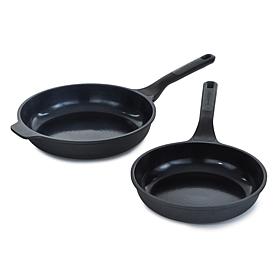 Leo Stone+ 2-piece Recycled Aluminum Frypan Set