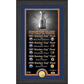 Limited Edition Edmonton Oilers 12" x 20" Framed Commemorative