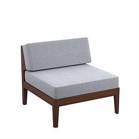 Linon Thea Outdoor Middle Chair with Cushions