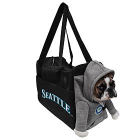 Little Earth MLB Seattle Mariners Furry Fan Pet Carrier