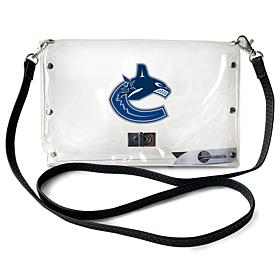 Little Earth NHL Vancouver Canucks Clear Envelope Purse