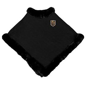 Little Earth NHL Vegas Golden Knights Faux Fur Trim Poncho