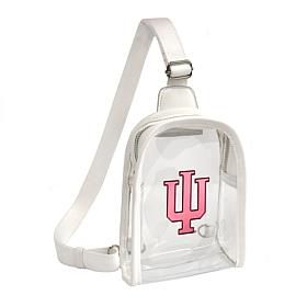 Littlearth NCAA Indiana Hoosiers 3D Logo Clear Mini Sling