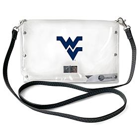 Littlearth NCAA West Virginia Mountaineers Clear Envelope Purse