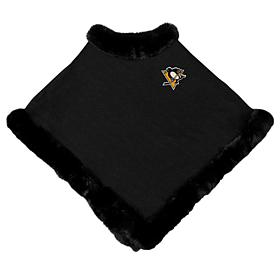 Littlearth NHL Pittsburgh Penguins Fur Trim Poncho