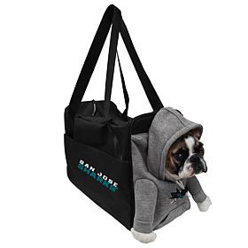 Littlearth NHL San Jose Sharks Furry Fan Pet Carrier