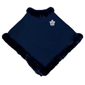 Littlearth NHL Toronto Maple Leafs Fur Trim Poncho